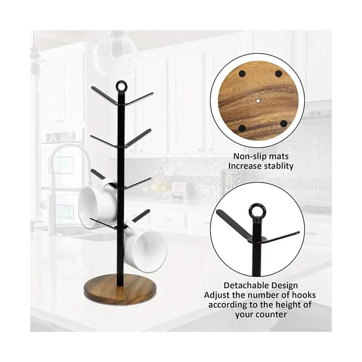 simesove Soporte de almacenamiento de secado para tazas de_4