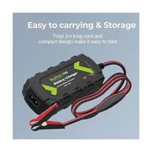 RoyPow Cargador de batería de 12 V 3 amperios cargador de_7