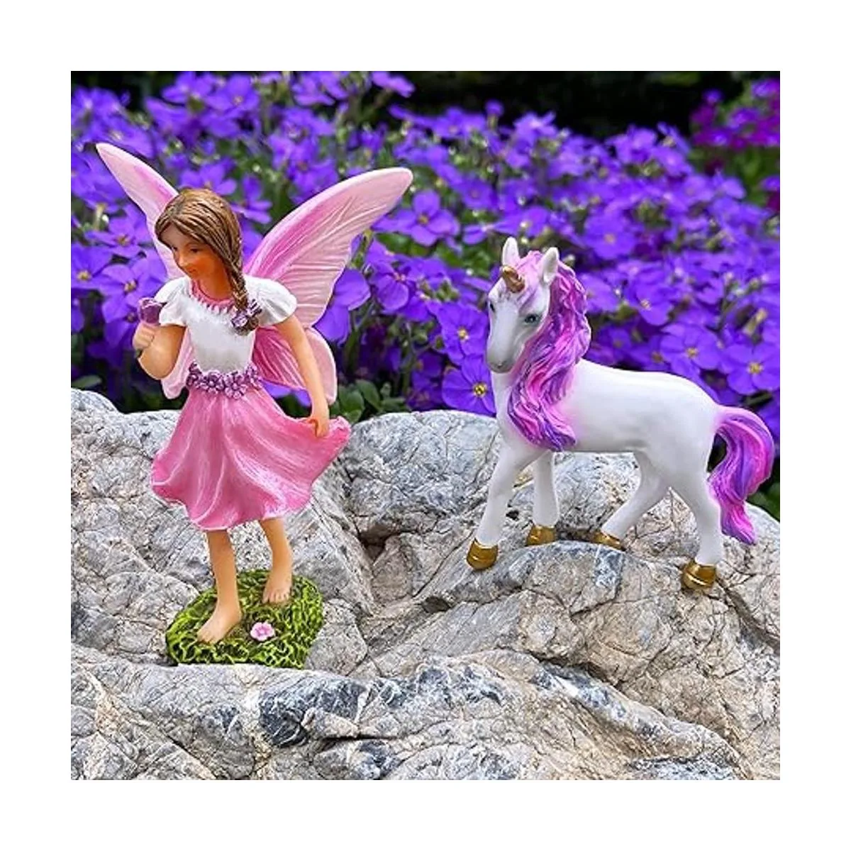 Mood Lab Fairy Garden Juego de 2 piezas de hadas con_5