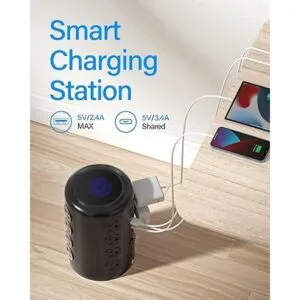 TenTrend Torre de regleta de alimentación con 16 tomas de_4