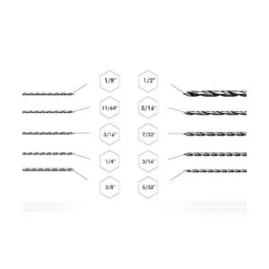 Baker and Bolt Juego de brocas extra largas de 12 pulgadas_4