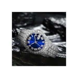 Reloj de pulsera para hombre con números romanos y esfera_3