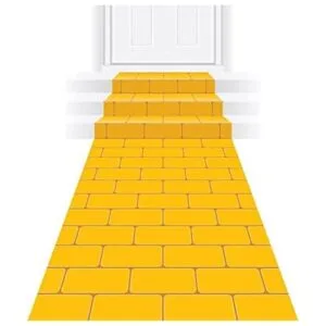 Decoración de princesa de ladrillo amarillo para camino_1
