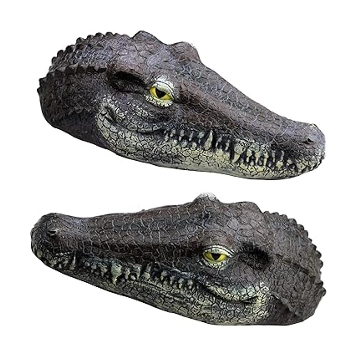 memeyou Señuelo flotante de cabeza de cocodrilo falso para_2