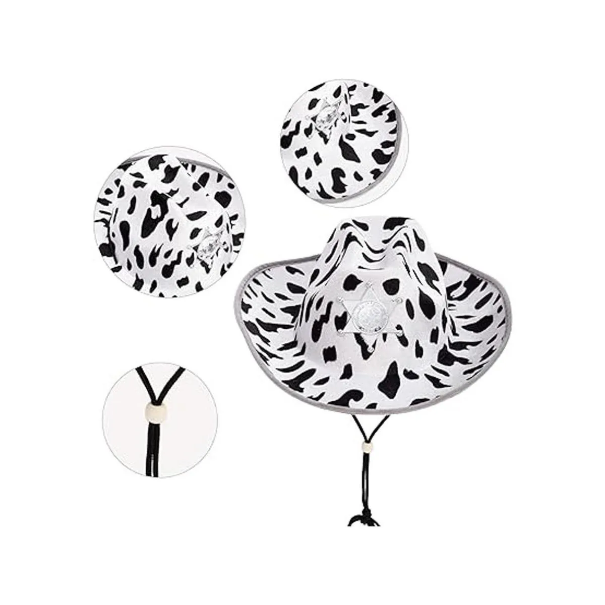 Spooktacular Creations Paquete de 2 sombreros vaqueros de_2