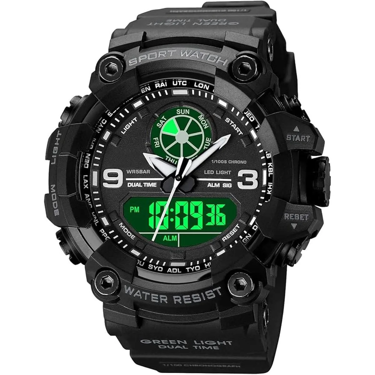 Reloj militar analógico digital para hombre cronómetro_2