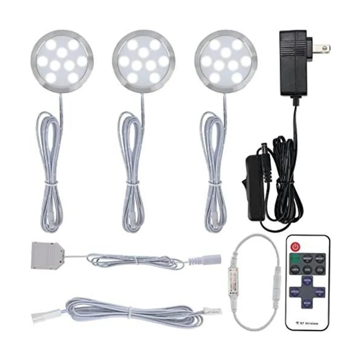 Meigour Kit de iluminación de disco redondo enchufado para_1