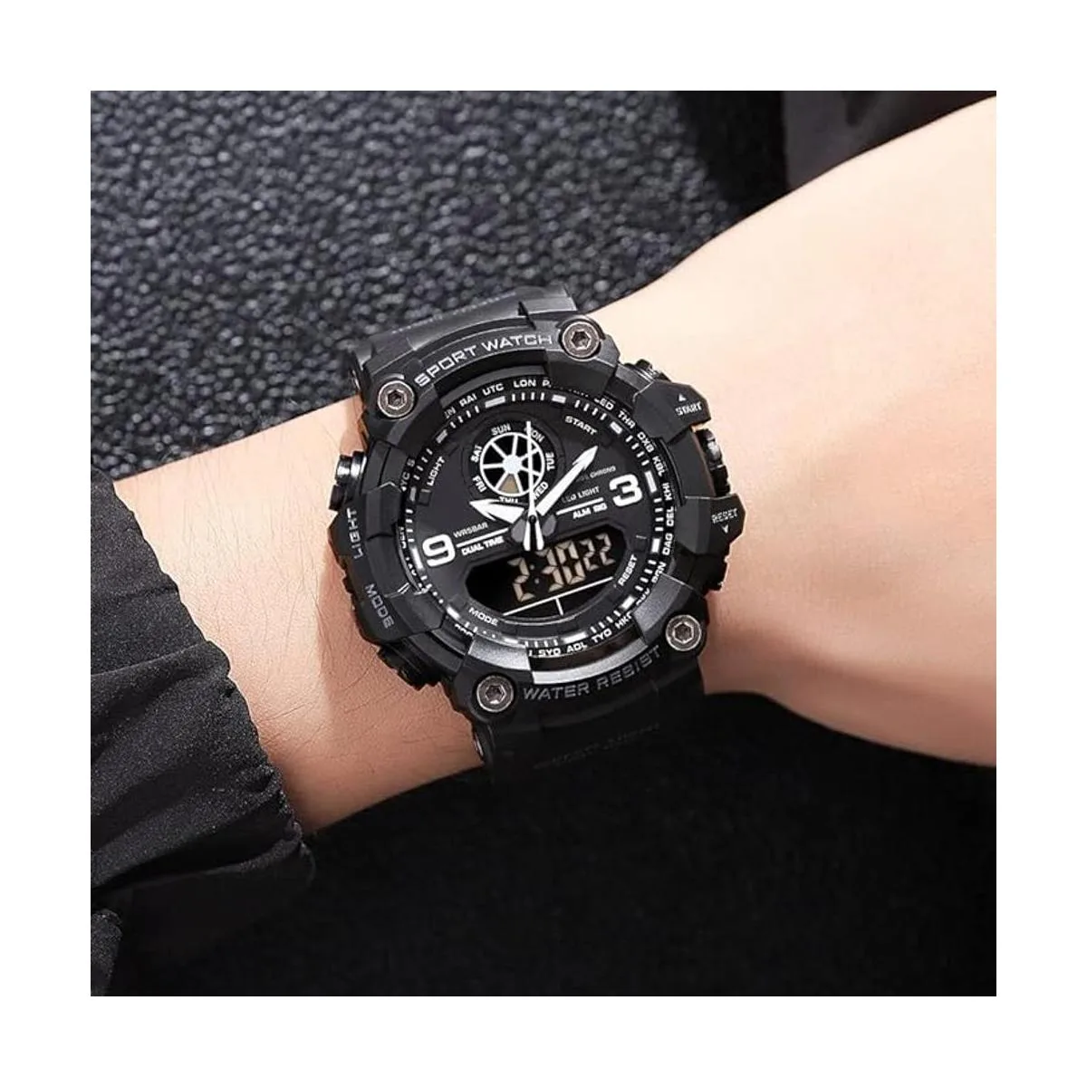 Reloj militar analógico digital para hombre cronómetro_5