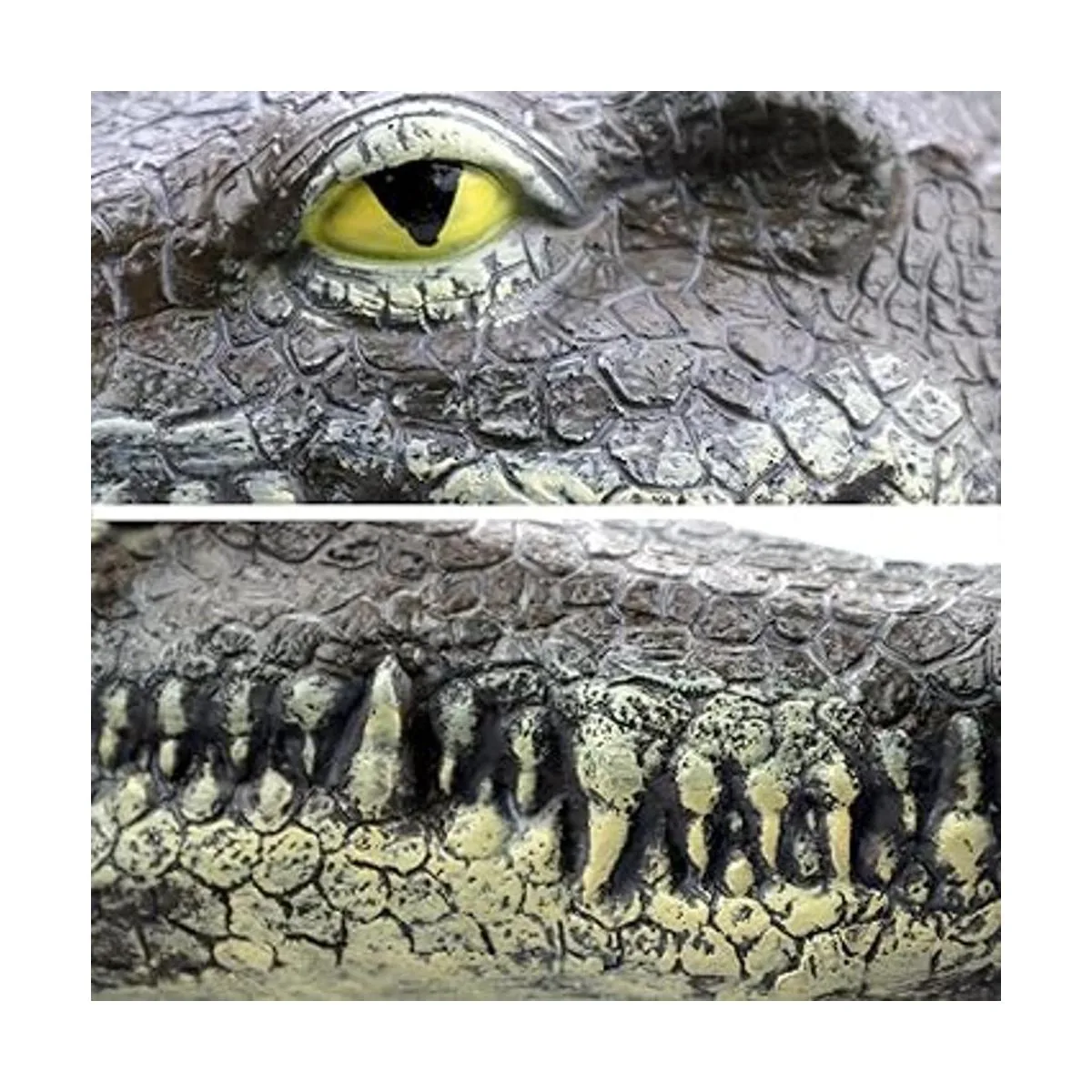 memeyou Señuelo flotante de cabeza de cocodrilo falso para_4