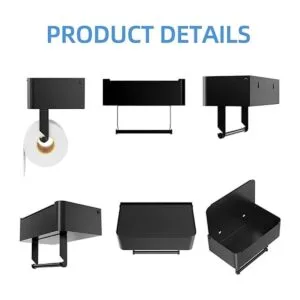 JUYSON Soporte de papel higiénico con estante dispensador_6