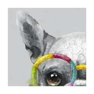 Lindo lienzo para perro arte de pared lienzo divertido_4