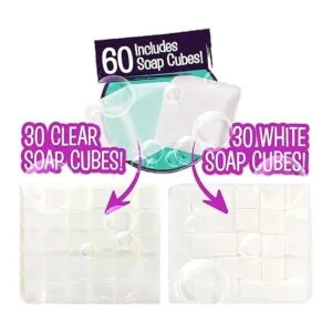 B Me Kit de repuesto para hacer jabón paquete de 60 cubos_4