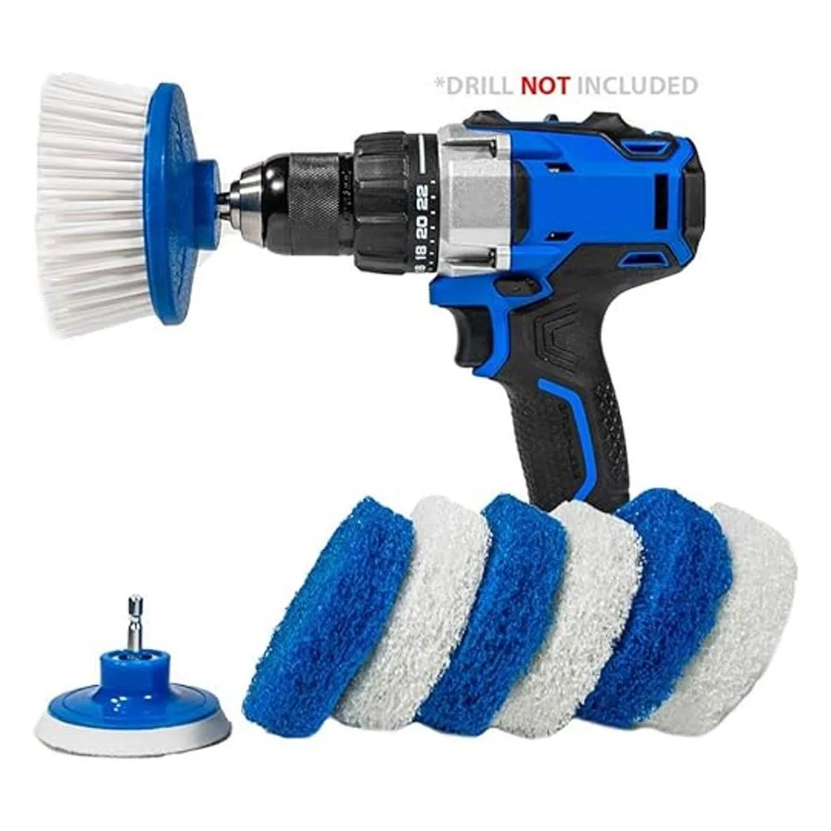 RotoScrub Almohadillas de limpieza de baño cepillo de_1