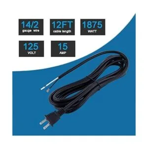Cable de alimentación de repuesto 14 AWG polarizado_2