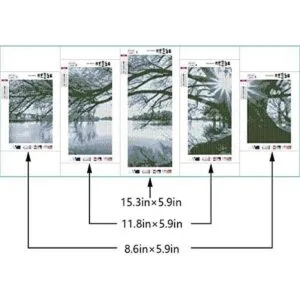 Kit completo de pintura de diamante 5D color blanco y_3