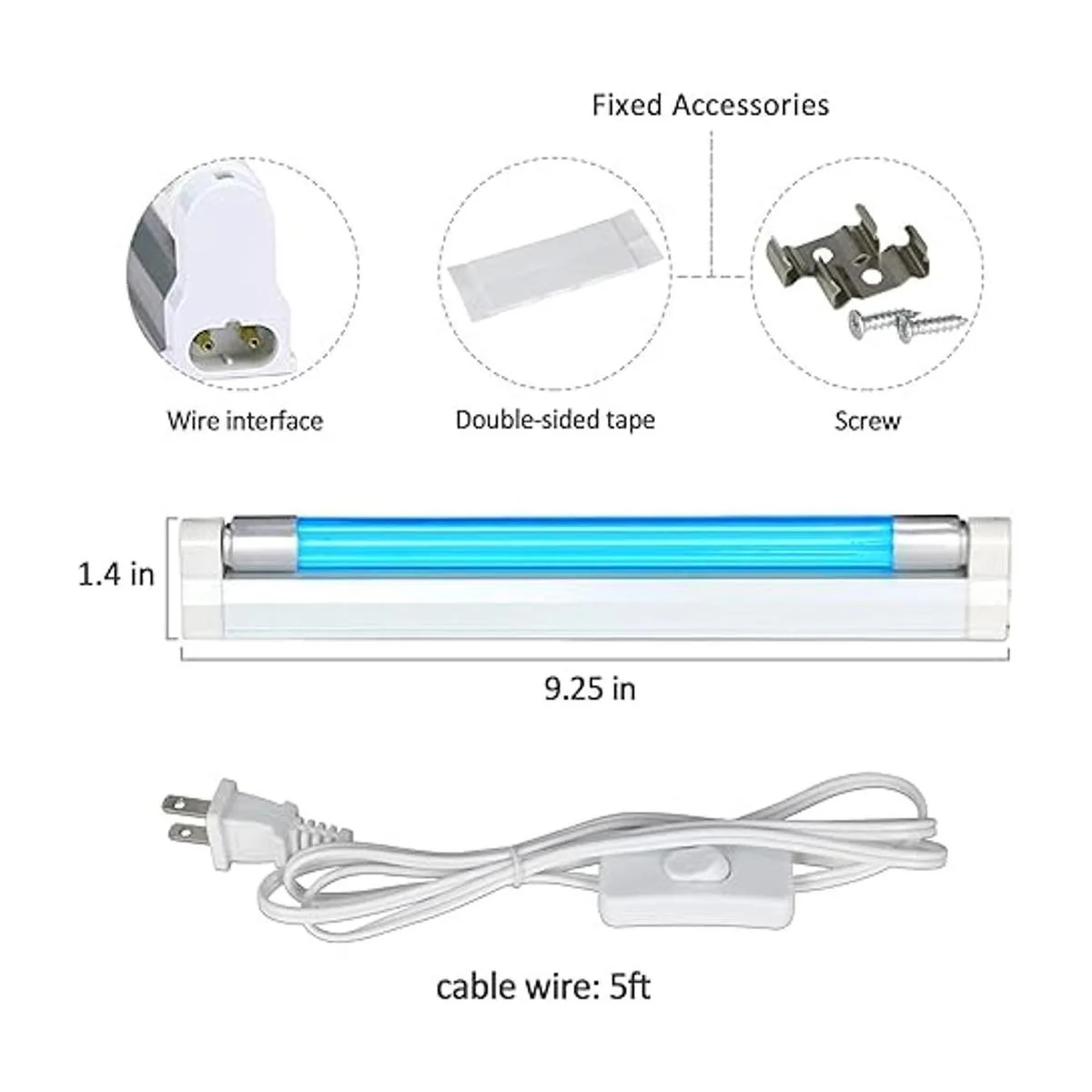 Lámpara UVC sin ozono desinfectante de bombilla UV_3