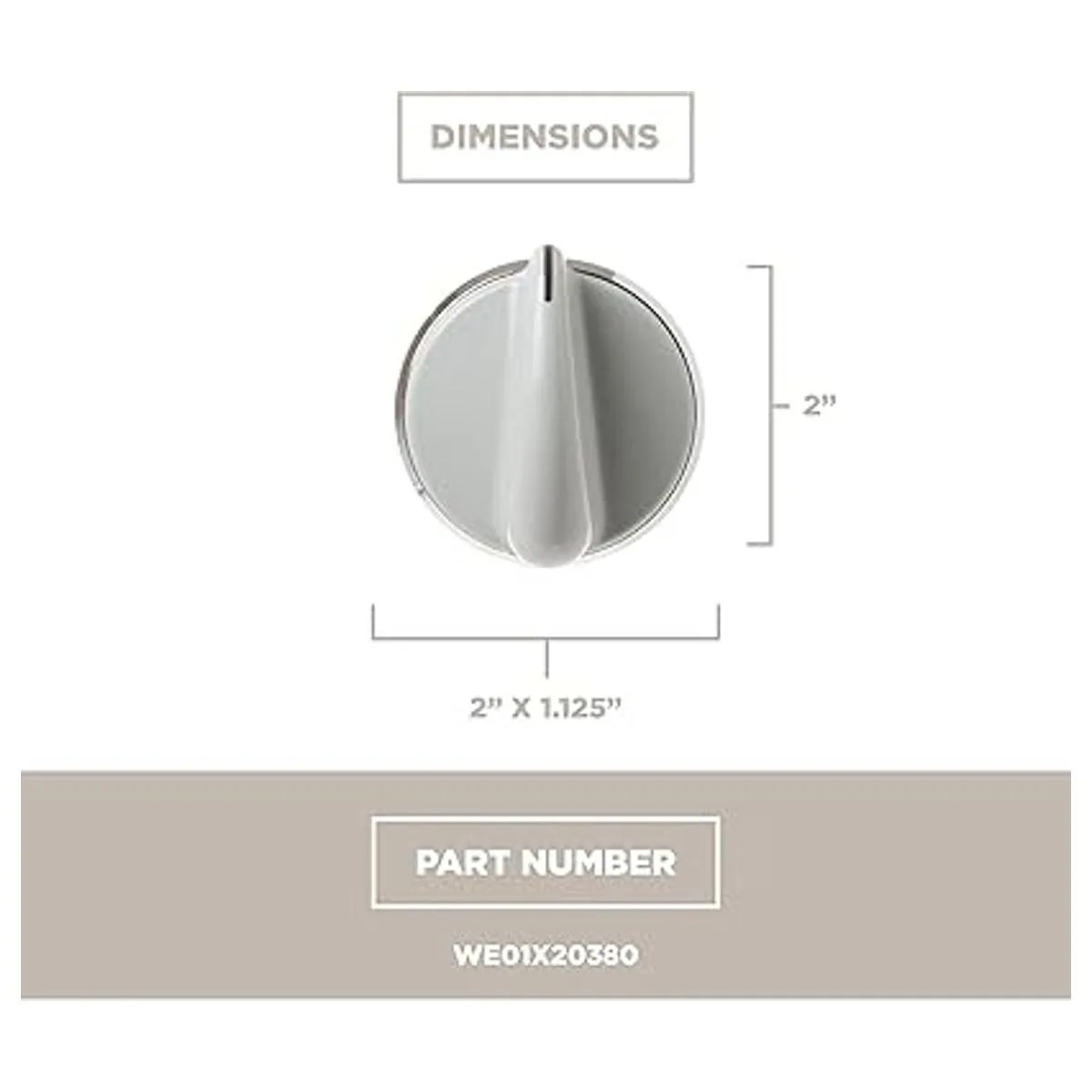 WE01X20380 Perilla de control de lavadora eléctrica general_5