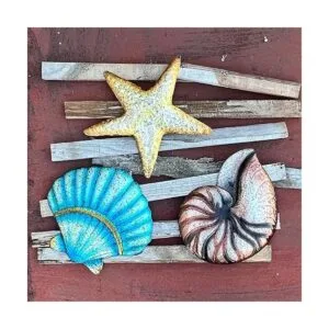 3 piezas de metal para decoración de pared de playa_5