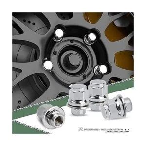 Tuercas de lengeta M12x1.5 cromadas 20 tuercas de_7