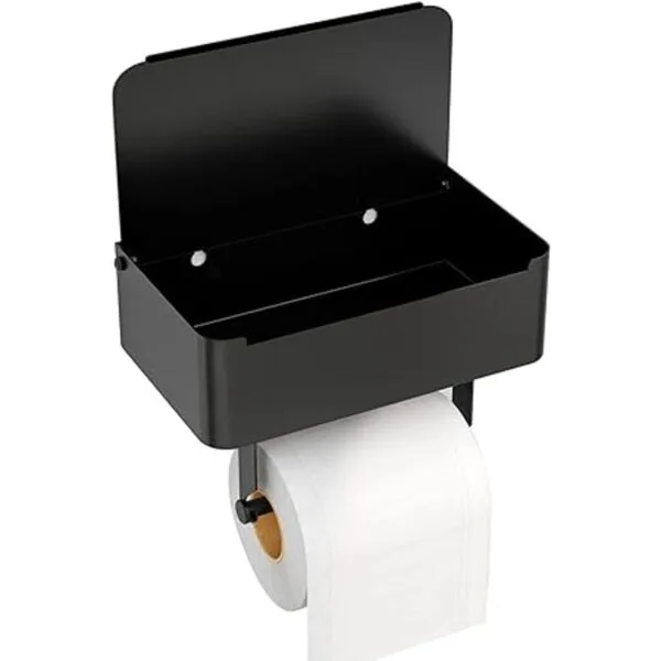 JUYSON Soporte de papel higiénico con estante dispensador_2