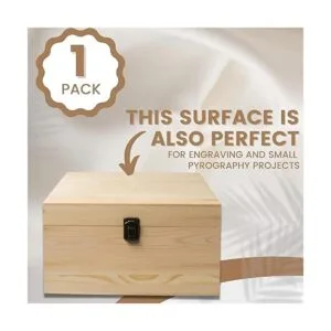 Paquete de 1 caja grande de madera sin terminar de 10.8 x_5