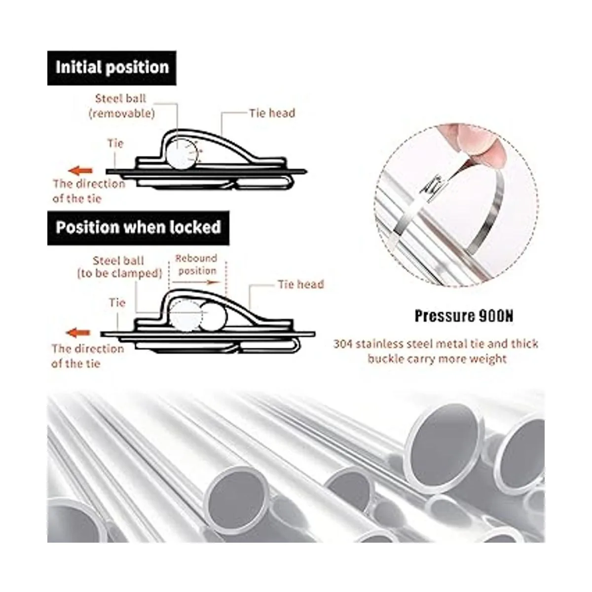 NC Idong Kit de de corbata de metal de_5