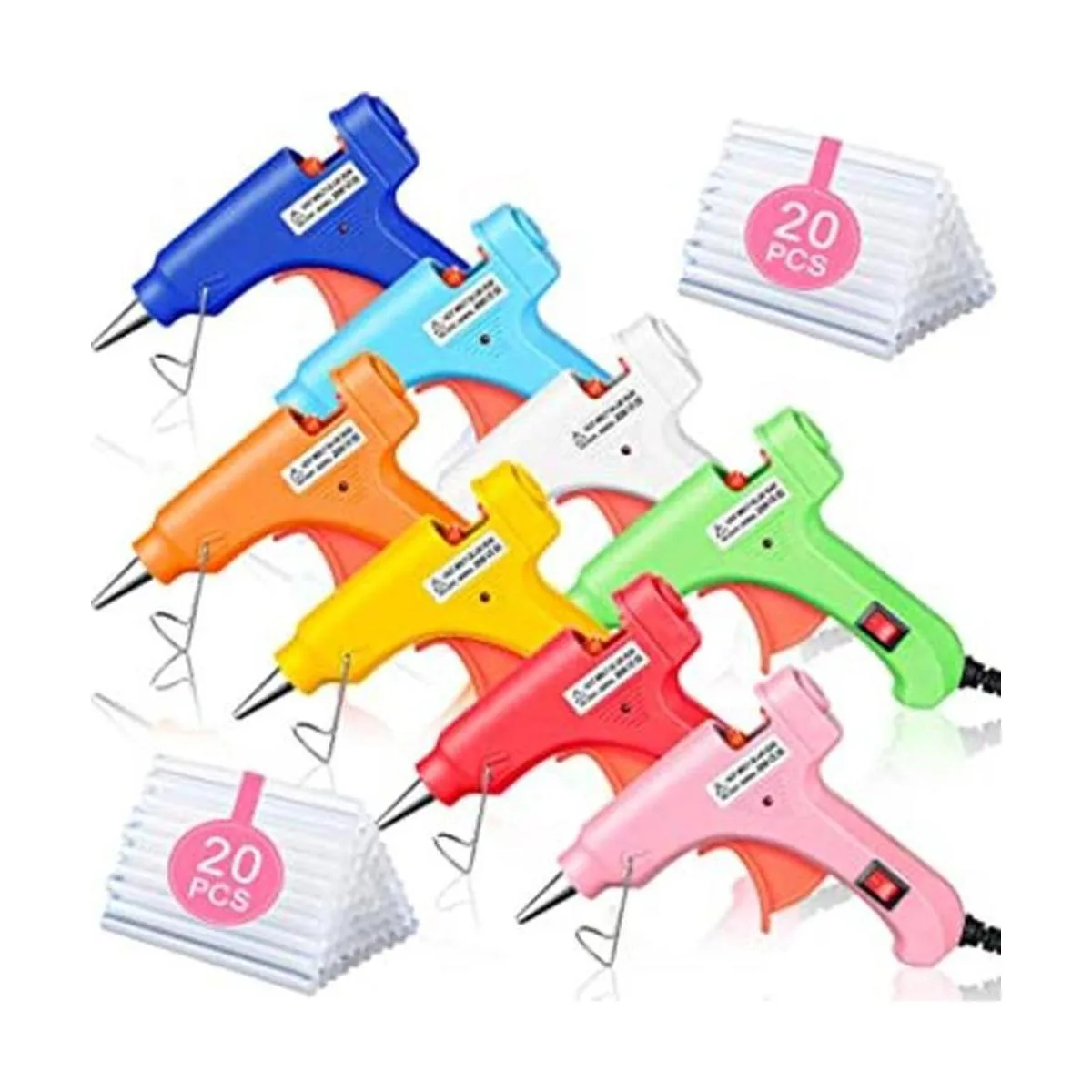 Zhengmy 8 piezas mini de pegamento caliente con 40_1