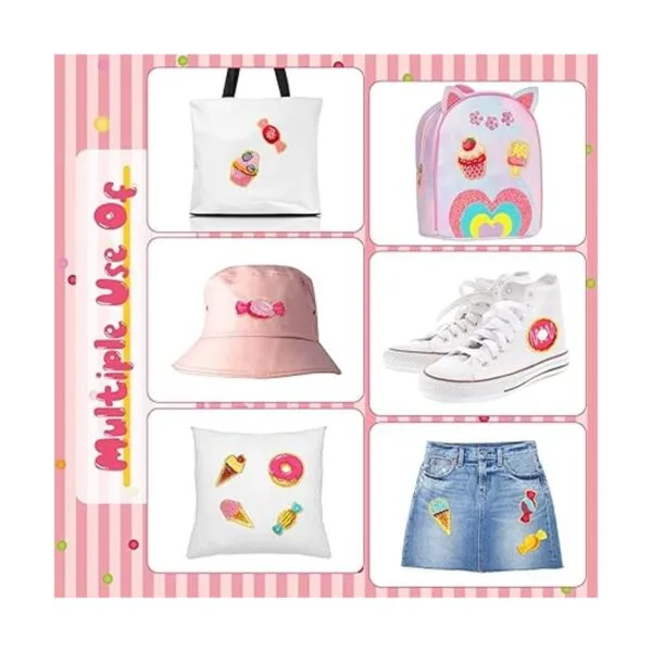 28 parches autoadhesivos de chenilla para cupcakes_3