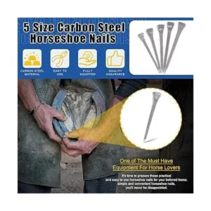 Glarks Juego de 130 Uñas de herradura E2 E3 E4 E5 E6_3