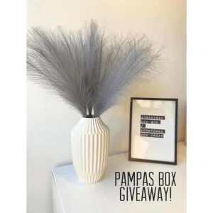 Pusuny 7 piezas de hierba de pampa sintética 23_3