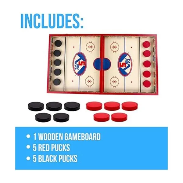 Regal Games Juego de disco de hockey de dedo divertido y_5