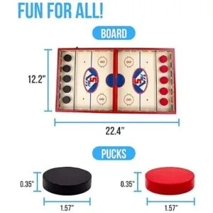 Regal Games Juego de disco de hockey de dedo divertido y_4