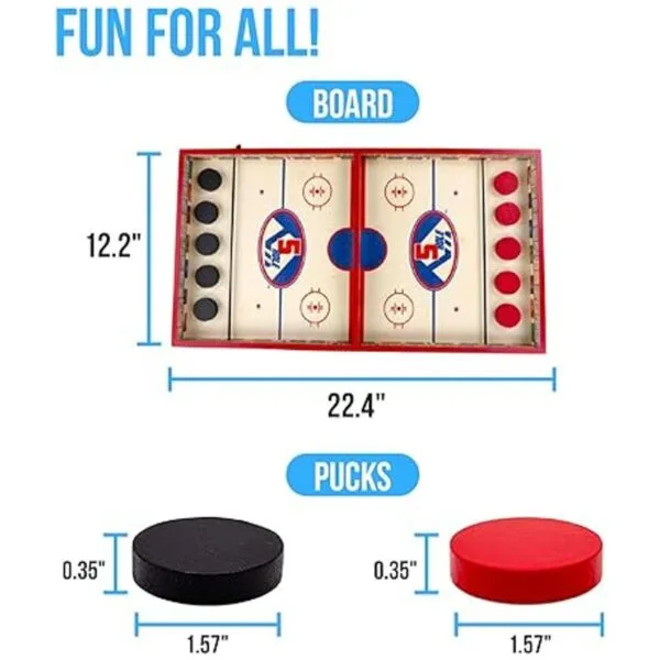 Regal Games Juego de disco de hockey de dedo divertido y_4