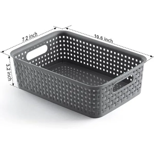 Paquete de 8 cestas de almacenamiento de plástico_3