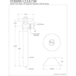Kingston Brass clásico 12inch sudor 38Inch OD Compresión_2