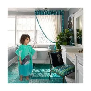 Toalla de playa con capucha para niños pequeños 100_3