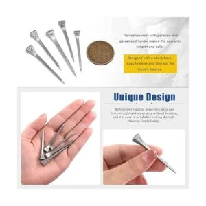 Glarks Juego de 130 Uñas de herradura E2 E3 E4 E5 E6_5