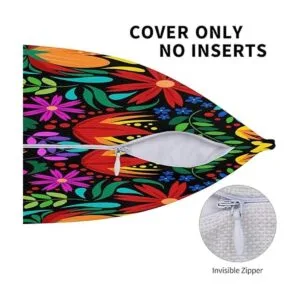 2pack Mexican Throw Pillow Cover for Sofa Couch Farmhouse_5