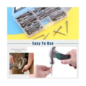 Glarks Juego de 130 Uñas de herradura E2 E3 E4 E5 E6_6