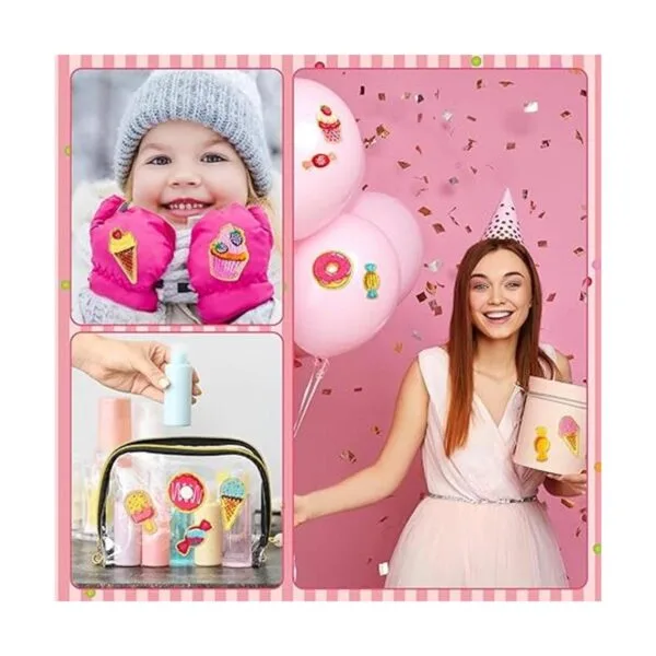 28 parches autoadhesivos de chenilla para cupcakes_4