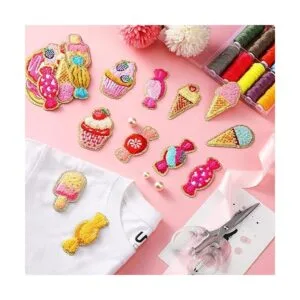 28 parches autoadhesivos de chenilla para cupcakes_7