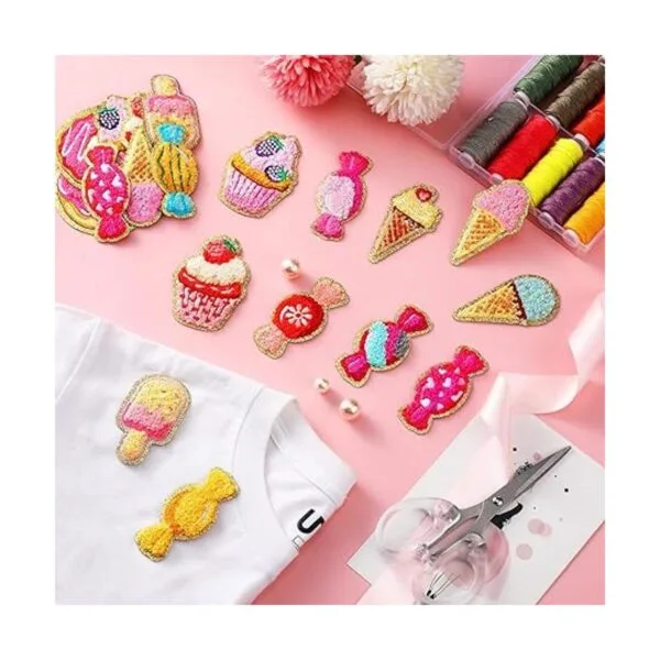 28 parches autoadhesivos de chenilla para cupcakes_7