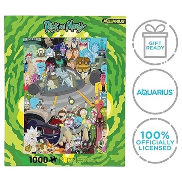 AQUARIUS Rompecabezas fundido de Rick and Morty_7
