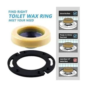 Brida de inodoro con anillo de cera para inodoros kit de_3