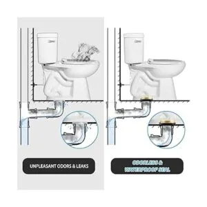 Brida de inodoro con anillo de cera para inodoros kit de_2