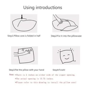 Smilyard Juego de 4 fundas de almohada de piña de 18 x 18_7