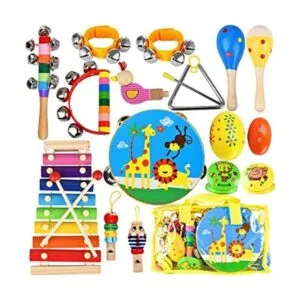 Juego de instrumentos musicales para niños 20 piezas de_1