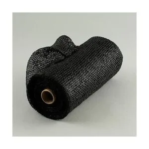 10 Wide Poly Burlap Mesh Black 10 Yard Great for Outdoor_1