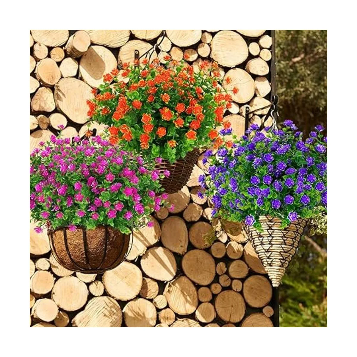 ArtBloom 12 paquetes de flores artificiales para_6