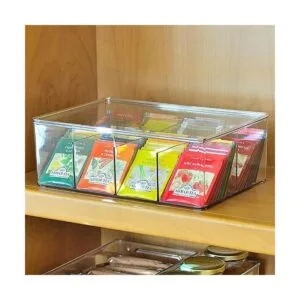 Youngever Organizador grande de plástico para té con_3
